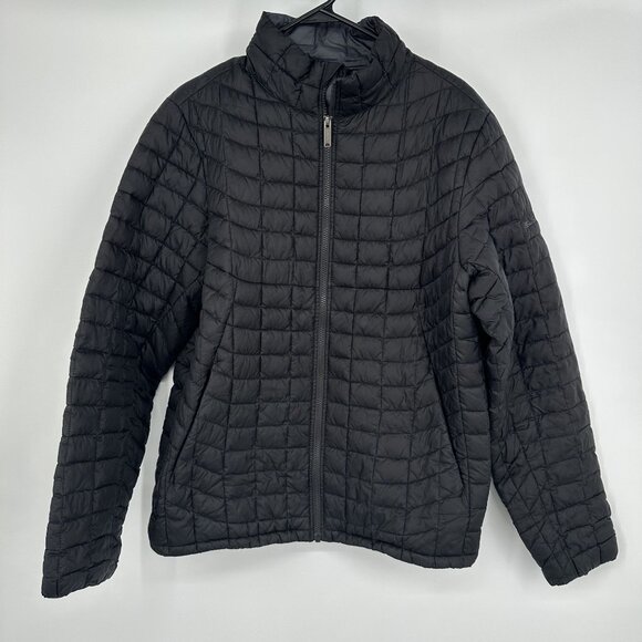 Ben Sherman Puffer Jacket Mens Size‎ Medium Black Full Zip Coat Classic Pockets - Picture 1 of 6